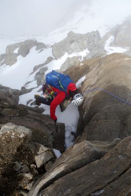 Kombiniert geht´s Richtung Gipfel.